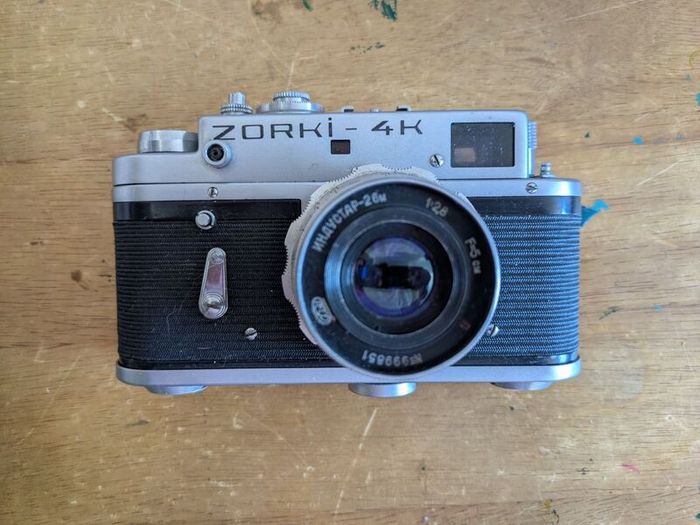 Zorki 4K 35mm camera & lens.