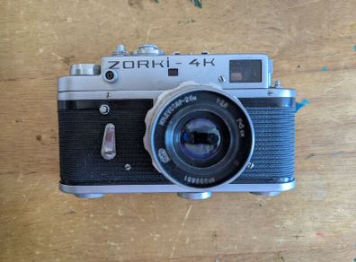 Zorki 4K 35mm camera & lens.