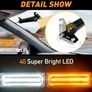 2pcs ( Amber & white) or ( All Amber) Flashing Emergency LED lights Image 2