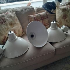 3 industrial style lights
