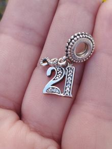 Pandora "21st Celebration" Dangle Charm.