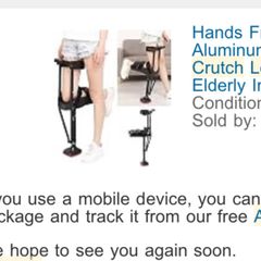 Brand New Hands-Free Knee Crutch