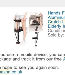 Brand New Hands-Free Knee Crutch