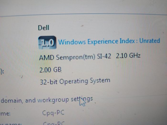 Compaq Presario CQ60-218EA 15.6 Laptop, AMD Semprom SI-42 2.1GHz, Windows Vista, 2GB Ram, 500GB HDD in Excellent condition, a True Blast from the Past