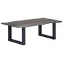 Coffee Table with Live Edges Grey 115x60x40cm Solid Acacia Wood Image 8