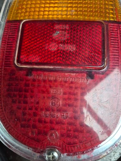 VW bus T1 T2 tail lights lenses left right NOS Hella 43239R7