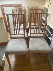 The IKEA BORJE dining chairs set of 6 need gone ASAP due to house clearance price is for full set of 6
