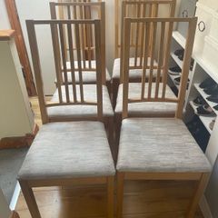 The IKEA BORJE dining chairs set of 6 need gone ASAP due to house clearance price is for full set of 6