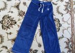 Girls sports vellour navy pants trousers never worn 6-7y