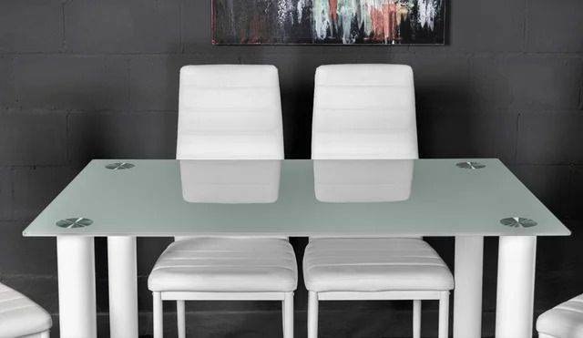 Glass dining table set with 4 chairs Free Delivery