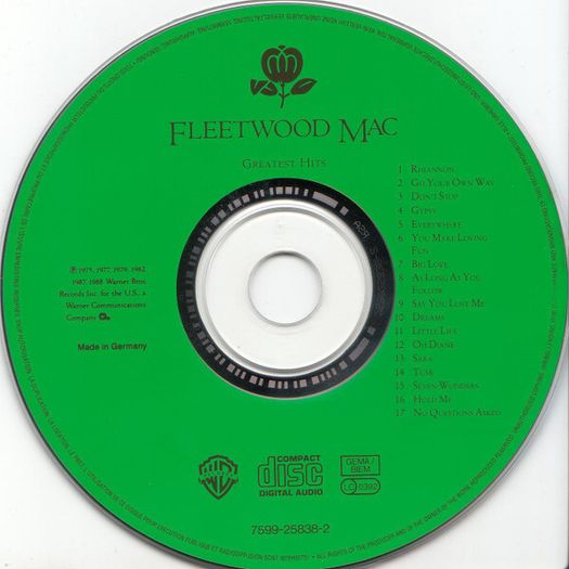 Fleetwood Mac "Greatest Hits" CD Compilation