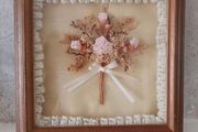 Vintage Handmade Floral Shadowbox