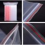 Zip Lock Bags 14x20cm Clear Resealable Grip Seal Plastic Bags Image 2