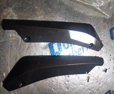 Rear bumper spats, lip extension