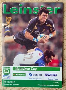 2004 Leinster v Bourgoin - Heineken Cup Programme