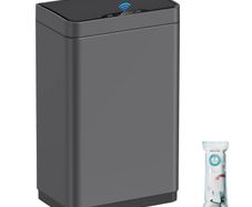 Sensor Bin Touchless Kitchen Bin 50L Automatic Motion Sensor Trash Can Stainless Steel Smart Trash Bins with Lid Rectangular Touchless Garbage Bin for Kitchen Bedroom Home Office