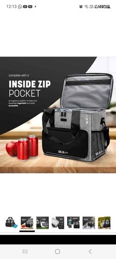 Insulated cooler bag x2