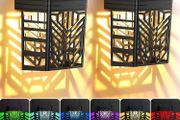 Solar Fence Lights, 6 Pack Garden Solar Fence Lights with Warm White and Multi-Colour Changing Modes