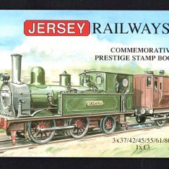 2009 Jersey Jersey Railways Commemorative Stamps Booklet Mint Never Hinged (MNH)