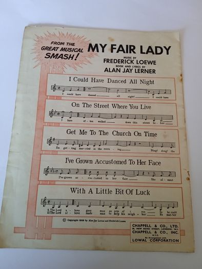 Piano Selection: My Fair Lady by Frederick Loewe and Alan Jay Lerner (HQ761)