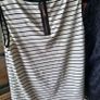 Ivory & Black Stripe Sleeveless Top , UK 16 (Fits 18) Image 6