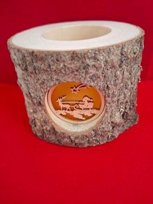 Christmas Tealight Lantern (Santa on Sleigh)