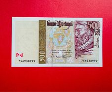 Portugal.  500   Escudos  1997    Pick 187 (  uncirculated )