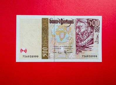 Portugal.  500   Escudos  1997    Pick 187 (  uncirculated )