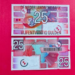Netherlands   25 Gulden. 1989   Pick  100. ( Uncirculated. )