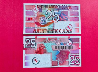 Netherlands   25 Gulden. 1989   Pick  100. ( Uncirculated. )