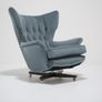 Vintage Blofeld 6250 Swivel & Rocking Lounge Chair in Blue Velvet by Paul Conti for G-Plan, 1960s Image 2