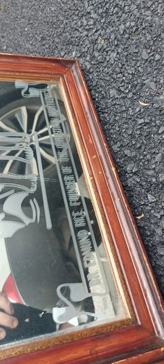 Dr Edmund Rice founder of the Christian brothers etched mirror,came from a old school,hard to come by ,heavy,lovely display,a piece of irish history,,hard to come by, buyer collects,sold as seen ,sorry pics not more clearer,I gave wood a light polish.
