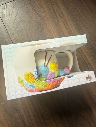 New ceramic mug for crafty person