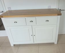 Solid wood country cottage sideboard.
