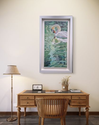 Echos of the Swan - oil painting