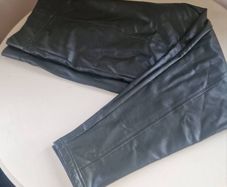 New M&S green pleather trousers sz 20 reg