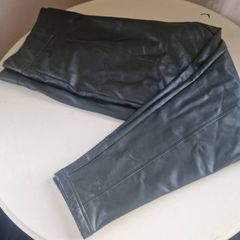 New M&S green pleather trousers sz 20 reg