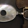 Silver 925 hallmarked mother of pearl pendant necklace Image 2