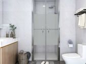Shower Door Half Frosted ESG 86x190 cm