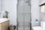 Shower Door Half Frosted ESG 86x190 cm