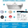 NEW SALE | Fixed Shower Head - High Pressure Rain - Luxury Modern Look - Easy No-Tool Installation - Perfect Adjustable Replacement for Your Bathroom Shower Heads (15 cm Square, Luxury Polished Chrome) Image 2