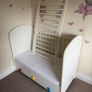 IKEA GONATT Convertible Cot / Toddler Bed with Drawers + Mattress Image 2