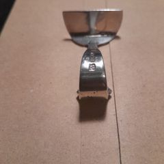 old silver baby food pusher