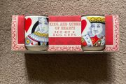 King &amp; Queen of Hearts Egg Cup Shot Glass Planter