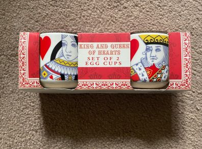King & Queen of Hearts Egg Cup Shot Glass Planter