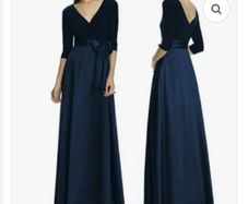 Alfred Sung midnight blue dress