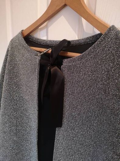 Elli White silver dress coat