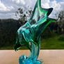 vintage hand blown art vase Image 4