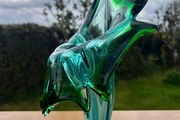 vintage hand blown art vase
