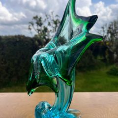 vintage hand blown art vase